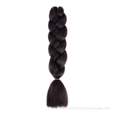 Wholesale 24'' Ombre Yaki Jumbo Braids Pre-stretched Crochet Synthetic Afro Braiding Hair Extensions Expression Braiding Hair